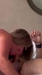 See his leg twitch, he’s about to explode in my mouth