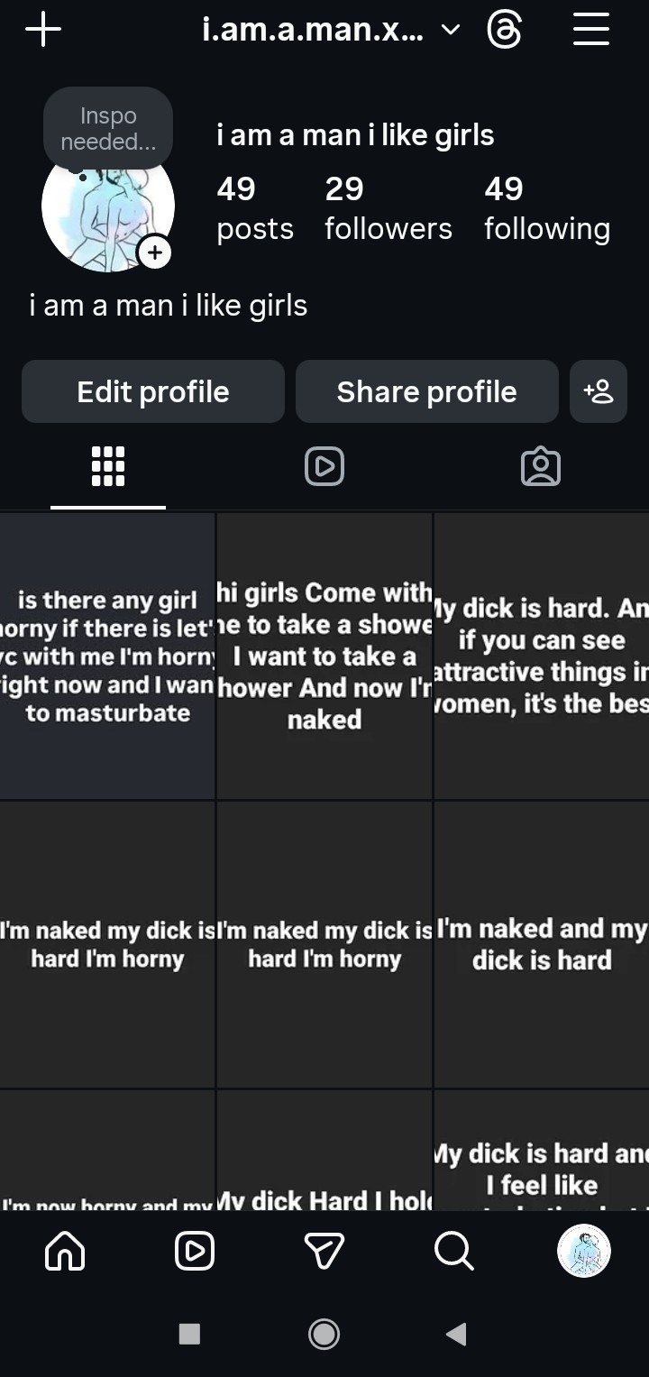 That’s my Instagram photo. Anyone who wants to follow me can follow me. Girls, if you want a video call, dm me on my Instagram