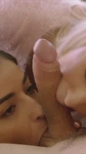 Sweet Double Blowjob by Hime Marie and Emily Willis